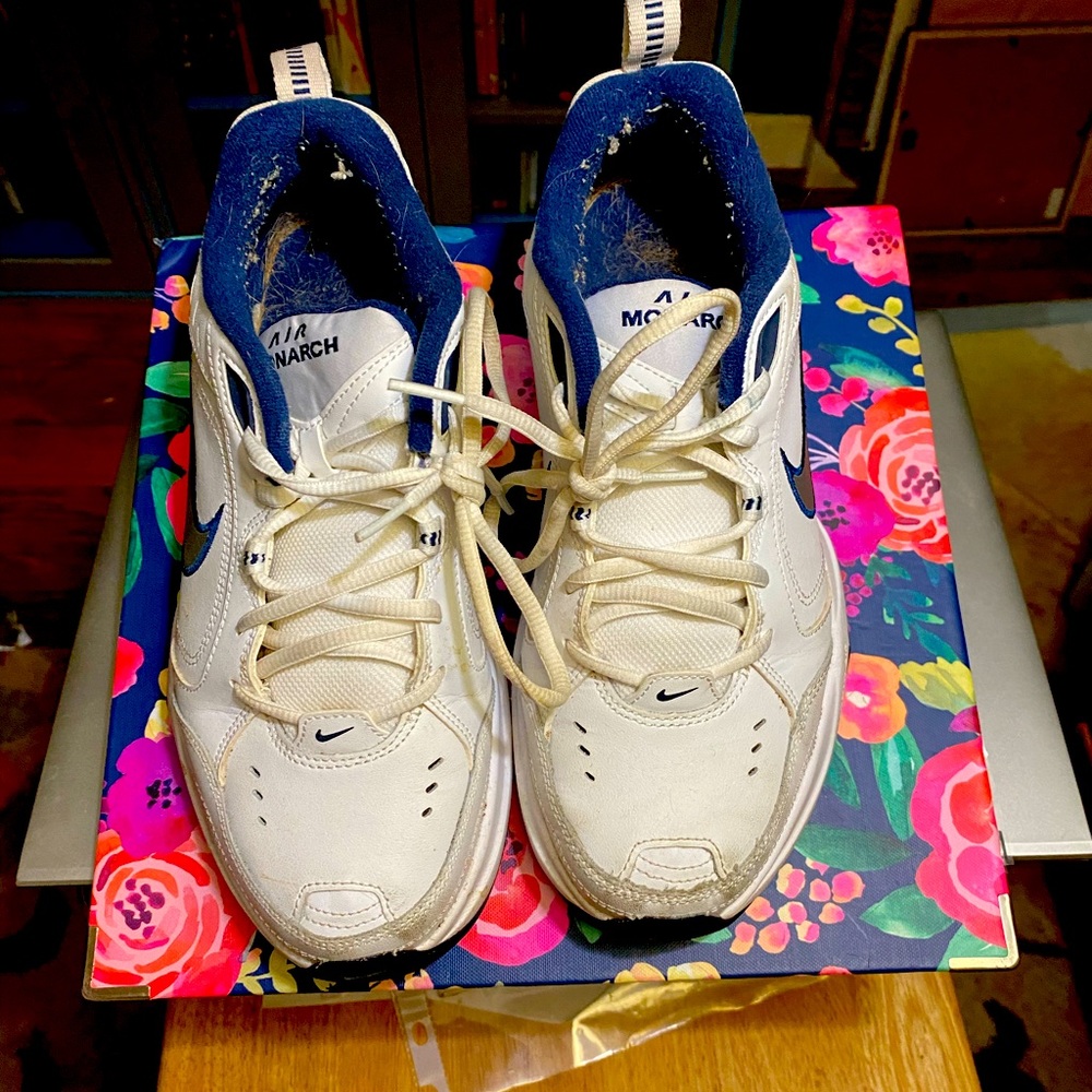 Nike Air Monarchs, in good condition, do not fit.